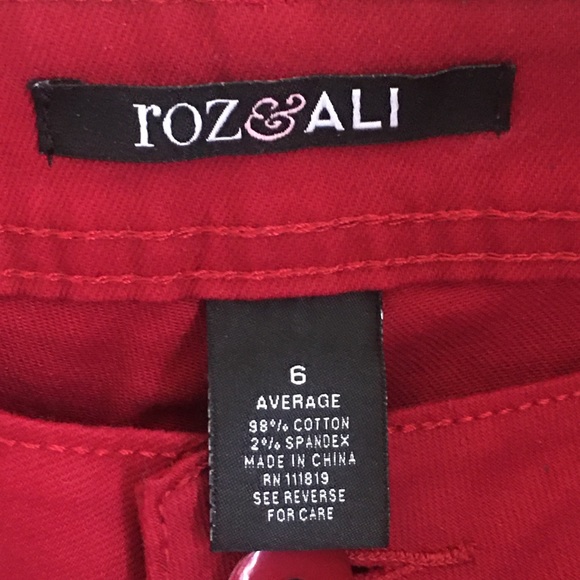 HTF Dark Red Skinny Jeans - Picture 2 of 6